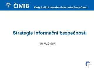 strategie informa n bezpe nosti