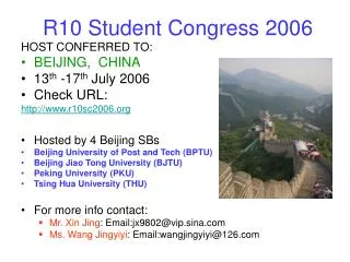 R10 Student Congress 2006