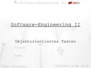 software engineering ii