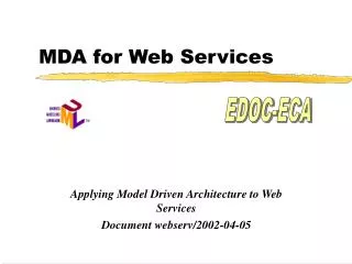 MDA for Web Services