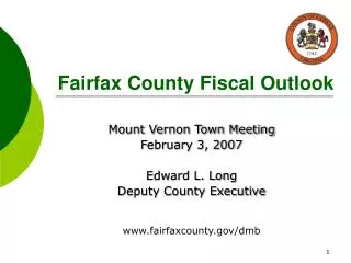 Fairfax County Fiscal Outlook