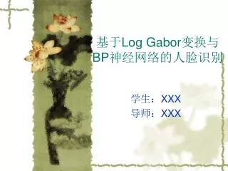 log gabor bp