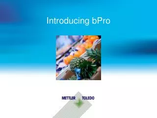 Introducing bPro