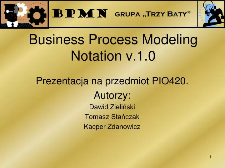 business process modeling notation v 1 0