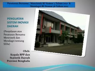 penguatan sistem inovasi daerah