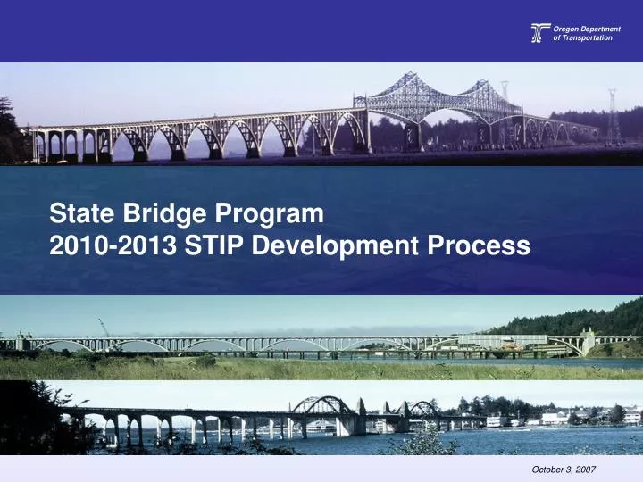 state bridge program 2010 2013 stip development process