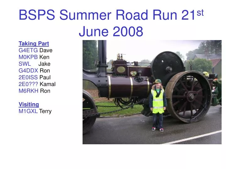 bsps summer road run 21 st june 2008