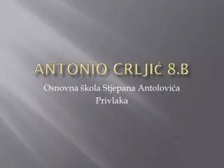 antonio crlji 8 b