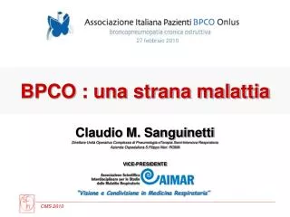 bpco una strana malattia