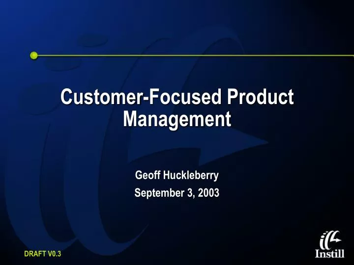 customer focused product management