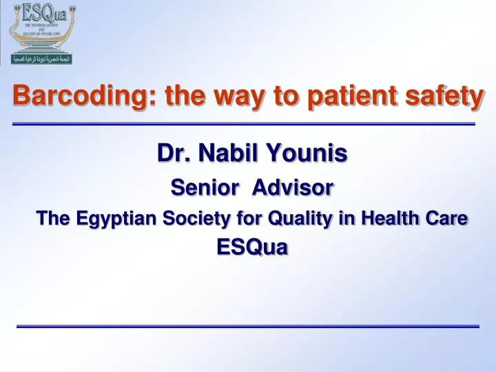 barcoding the way to patient safety