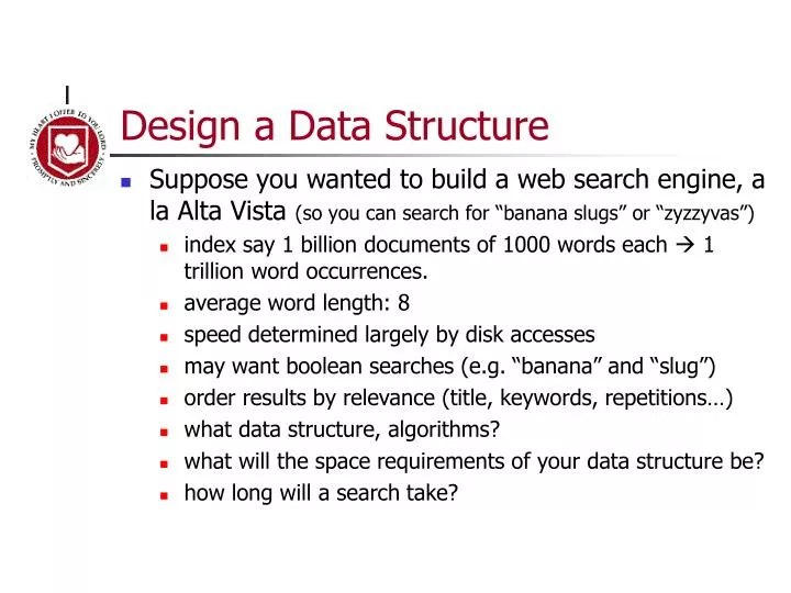 design a data structure