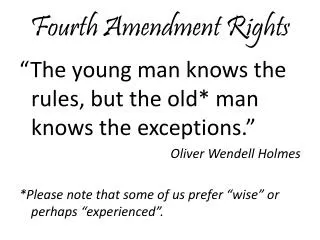 Fourth Amendment Rights
