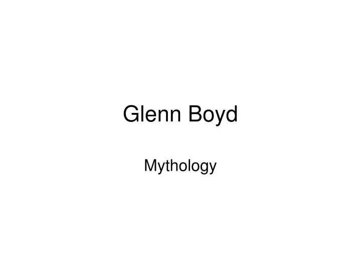 glenn boyd