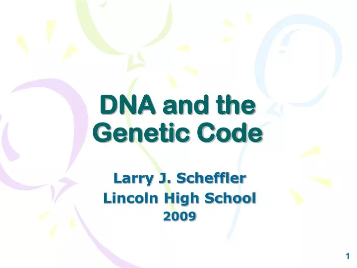 dna and the genetic code