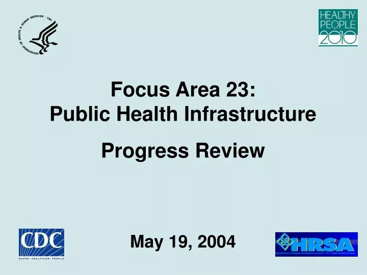 focus area 23 public health infrastructure progress review