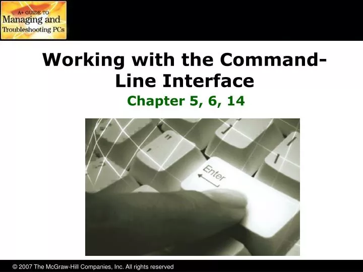 working with the command line interface