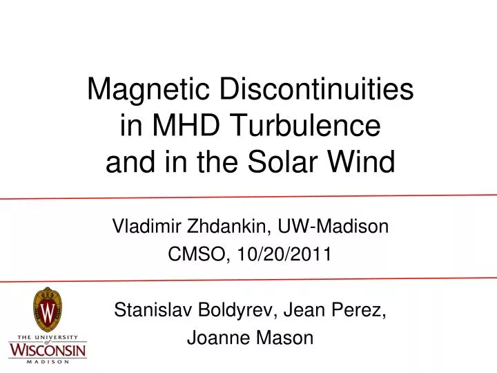 magnetic discontinuities in mhd turbulence and in the solar wind