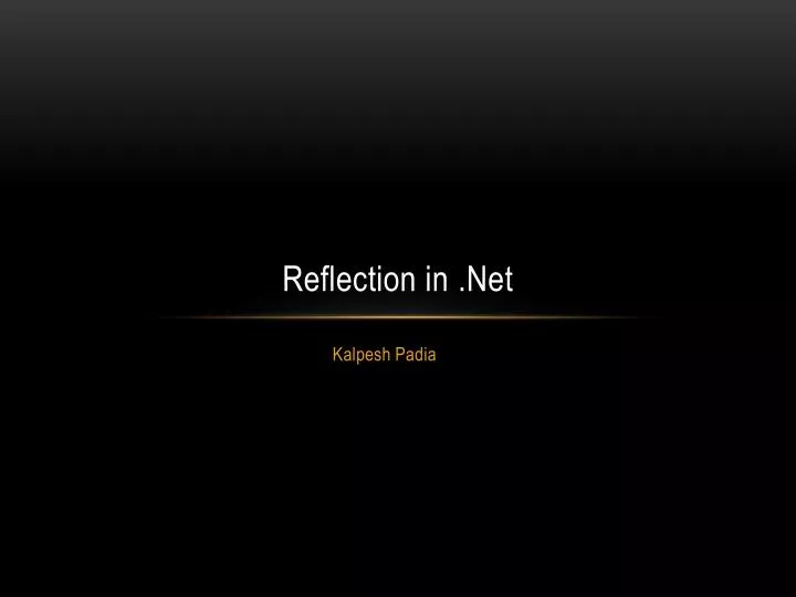 reflection in net