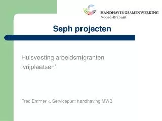 seph projecten
