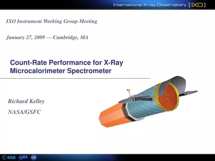 count rate performance for x ray microcalorimeter spectrometer