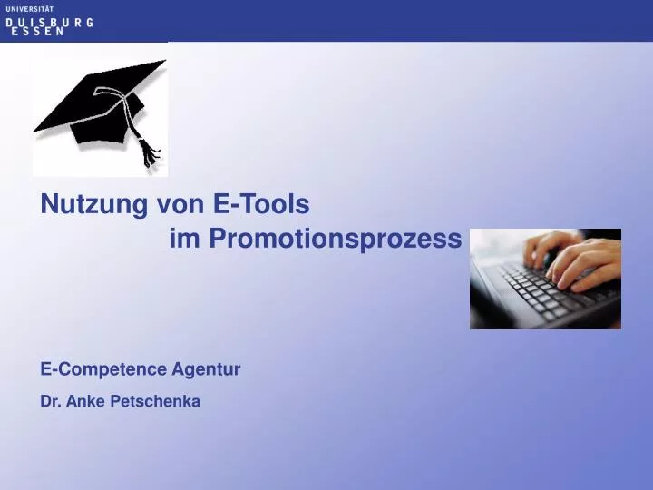 nutzung von e tools im promotionsprozess