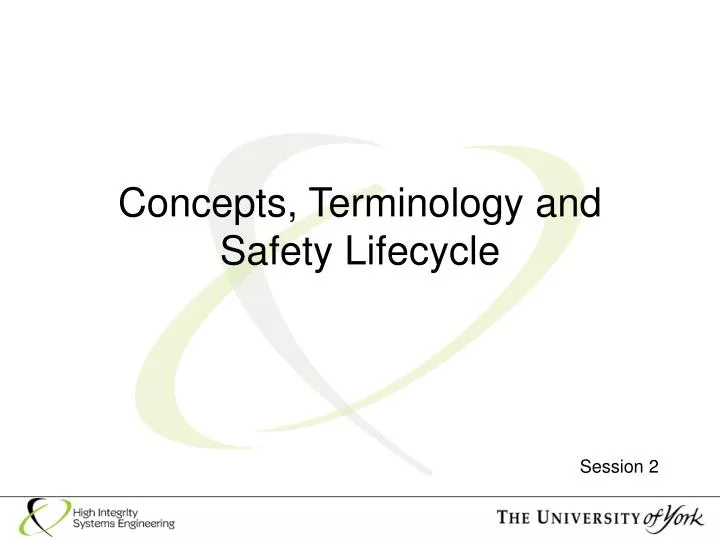 concepts terminology and safety lifecycle