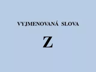 vyjmenovan slova