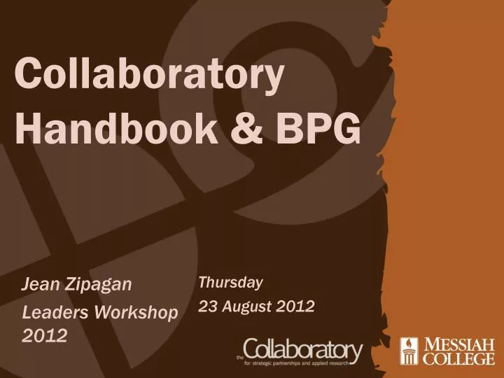 collaboratory handbook bpg