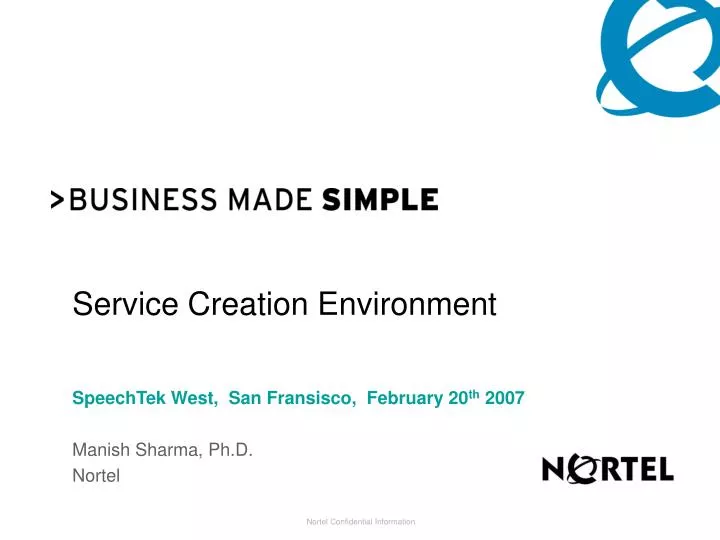 service creation environment
