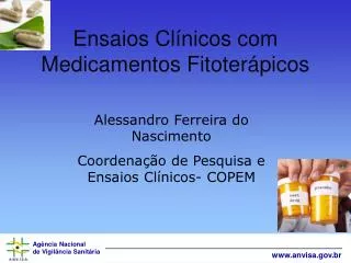 ensaios cl nicos com medicamentos fitoter picos