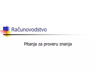 ra unovodstvo