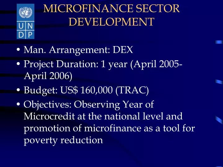 microfinance sector development