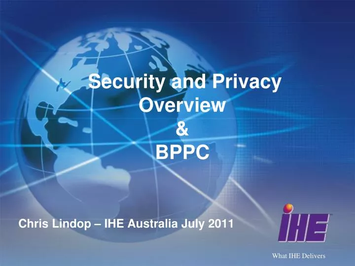 security and privacy overview bppc
