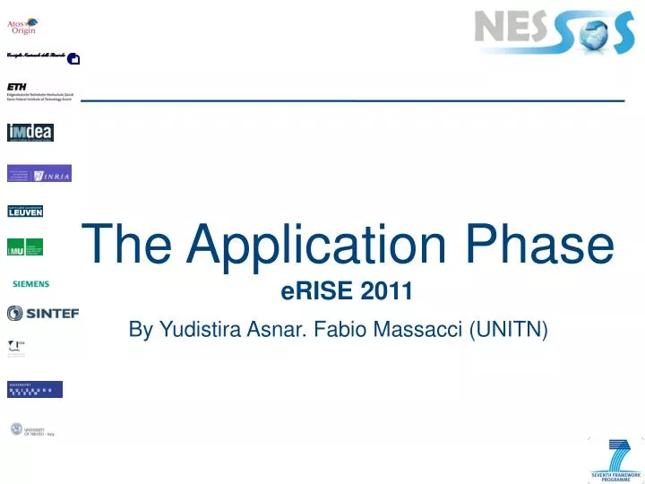the application phase erise 2011
