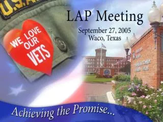 The Waco VA is a center of excellence with strong community and political support.