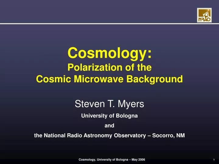 cosmology polarization of the cosmic microwave background