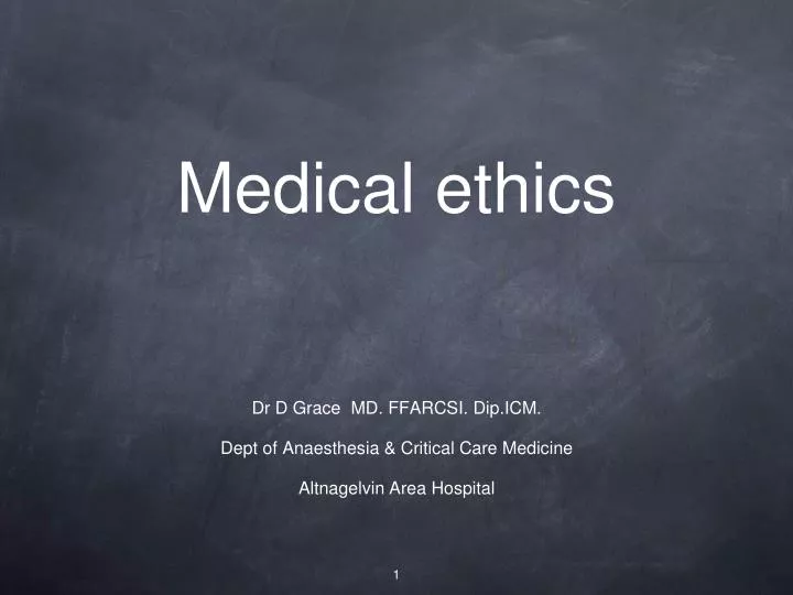 medical ethics