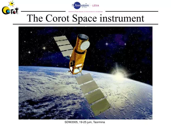 the corot space instrument