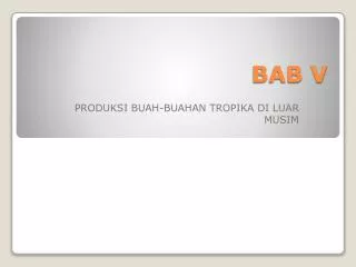 bab v