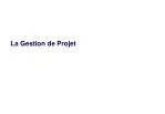 La Gestion de Projet - slide 1
