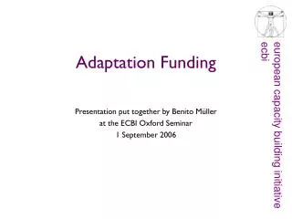 Adaptation Funding
