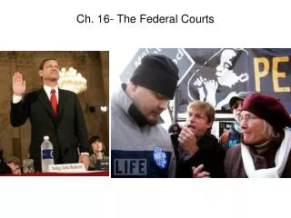 Ch. 16- The Federal Courts