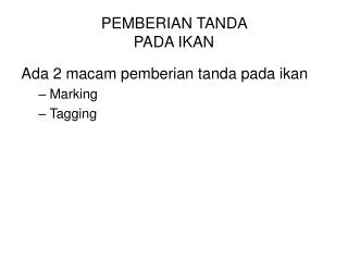 pemberian tanda pada ikan
