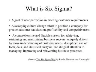 What is Six Sigma?