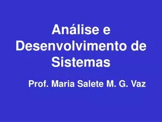 an lise e desenvolvimento de sistemas