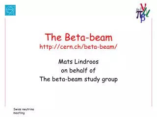 The Beta-beam cern.ch/beta-beam/