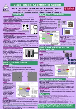 Visuo-spatial Cognition in Autism