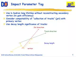 Impact Parameter Tag