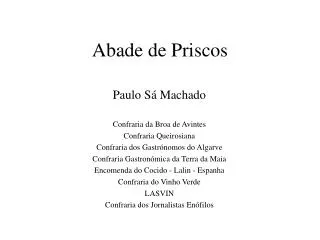 abade de priscos